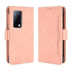 Coque Portefeuille Livre Cuir Etui Clapet BY3 pour Huawei Mate X2 Rose