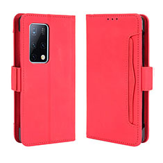 Coque Portefeuille Livre Cuir Etui Clapet BY3 pour Huawei Mate X2 Rouge