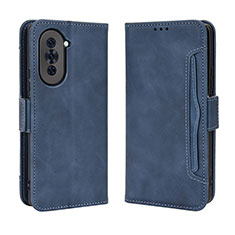 Coque Portefeuille Livre Cuir Etui Clapet BY3 pour Huawei Nova 10 Bleu