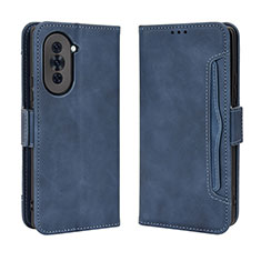 Coque Portefeuille Livre Cuir Etui Clapet BY3 pour Huawei Nova 10 Pro Bleu