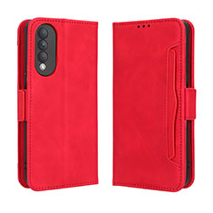 Coque Portefeuille Livre Cuir Etui Clapet BY3 pour Huawei Nova 10z Rouge