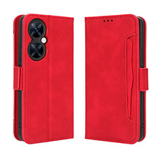 Coque Portefeuille Livre Cuir Etui Clapet BY3 pour Huawei Nova 11i Rouge