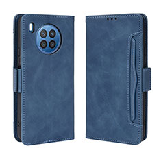 Coque Portefeuille Livre Cuir Etui Clapet BY3 pour Huawei Nova 8i Bleu