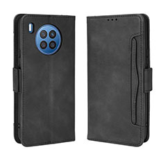 Coque Portefeuille Livre Cuir Etui Clapet BY3 pour Huawei Nova 8i Noir