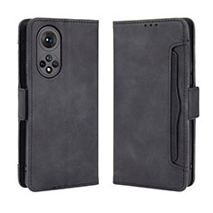 Coque Portefeuille Livre Cuir Etui Clapet BY3 pour Huawei Nova 9 Noir