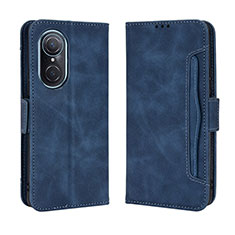 Coque Portefeuille Livre Cuir Etui Clapet BY3 pour Huawei Nova 9 SE Bleu