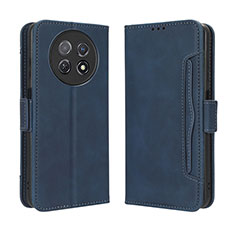 Coque Portefeuille Livre Cuir Etui Clapet BY3 pour Huawei Nova Y91 Bleu