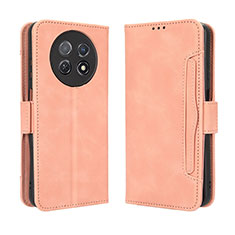 Coque Portefeuille Livre Cuir Etui Clapet BY3 pour Huawei Nova Y91 Rose