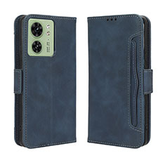 Coque Portefeuille Livre Cuir Etui Clapet BY3 pour Motorola Moto Edge (2023) 5G Bleu