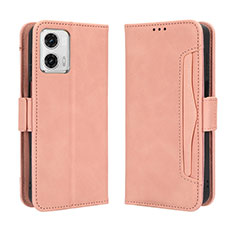 Coque Portefeuille Livre Cuir Etui Clapet BY3 pour Motorola Moto G73 5G Rose