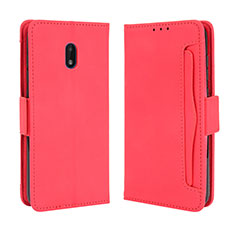 Coque Portefeuille Livre Cuir Etui Clapet BY3 pour Nokia C01 Plus Rouge