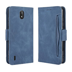 Coque Portefeuille Livre Cuir Etui Clapet BY3 pour Nokia C2 Bleu