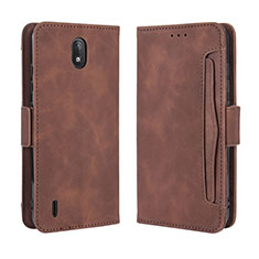 Coque Portefeuille Livre Cuir Etui Clapet BY3 pour Nokia C2 Marron