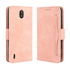 Coque Portefeuille Livre Cuir Etui Clapet BY3 pour Nokia C2 Rose