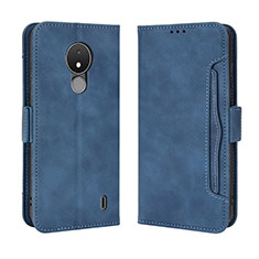 Coque Portefeuille Livre Cuir Etui Clapet BY3 pour Nokia C21 Bleu