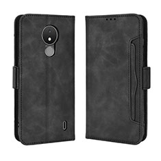 Coque Portefeuille Livre Cuir Etui Clapet BY3 pour Nokia C21 Noir