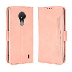 Coque Portefeuille Livre Cuir Etui Clapet BY3 pour Nokia C21 Rose