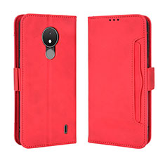 Coque Portefeuille Livre Cuir Etui Clapet BY3 pour Nokia C21 Rouge