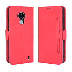 Coque Portefeuille Livre Cuir Etui Clapet BY3 pour Nokia C30 Rouge