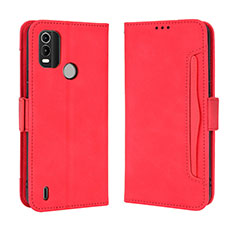 Coque Portefeuille Livre Cuir Etui Clapet BY3 pour Nokia G11 Plus Rouge