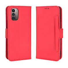 Coque Portefeuille Livre Cuir Etui Clapet BY3 pour Nokia G11 Rouge