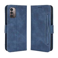 Coque Portefeuille Livre Cuir Etui Clapet BY3 pour Nokia G21 Bleu