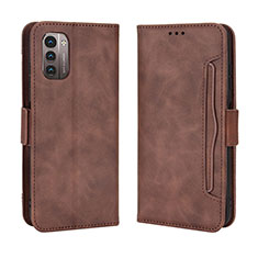 Coque Portefeuille Livre Cuir Etui Clapet BY3 pour Nokia G21 Marron