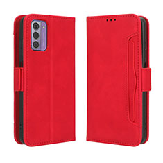 Coque Portefeuille Livre Cuir Etui Clapet BY3 pour Nokia G42 5G Rouge