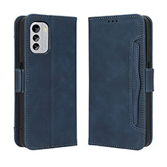 Coque Portefeuille Livre Cuir Etui Clapet BY3 pour Nokia G60 5G Bleu