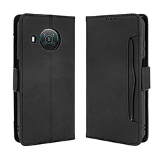 Coque Portefeuille Livre Cuir Etui Clapet BY3 pour Nokia X100 5G Noir