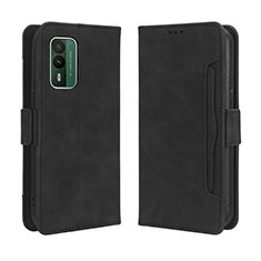 Coque Portefeuille Livre Cuir Etui Clapet BY3 pour Nokia XR21 Noir