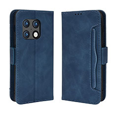 Coque Portefeuille Livre Cuir Etui Clapet BY3 pour OnePlus 10 Pro 5G Bleu