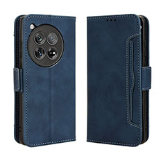 Coque Portefeuille Livre Cuir Etui Clapet BY3 pour OnePlus 12R 5G Bleu