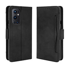 Coque Portefeuille Livre Cuir Etui Clapet BY3 pour OnePlus 9 Pro 5G Noir