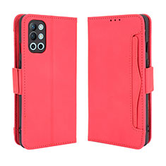 Coque Portefeuille Livre Cuir Etui Clapet BY3 pour OnePlus 9R 5G Rouge