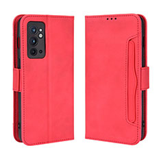 Coque Portefeuille Livre Cuir Etui Clapet BY3 pour OnePlus 9RT 5G Rouge