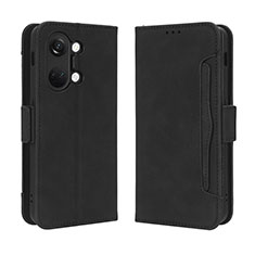 Coque Portefeuille Livre Cuir Etui Clapet BY3 pour OnePlus Ace 2V 5G Noir