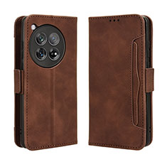 Coque Portefeuille Livre Cuir Etui Clapet BY3 pour OnePlus Ace 3 5G Marron