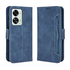 Coque Portefeuille Livre Cuir Etui Clapet BY3 pour OnePlus Nord 2T 5G Bleu