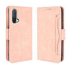 Coque Portefeuille Livre Cuir Etui Clapet BY3 pour OnePlus Nord CE 5G Rose