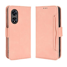 Coque Portefeuille Livre Cuir Etui Clapet BY3 pour Oppo A1 Pro 5G Rose