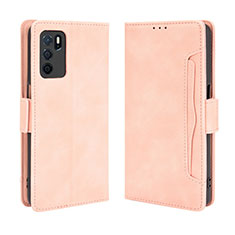 Coque Portefeuille Livre Cuir Etui Clapet BY3 pour Oppo A16 Rose