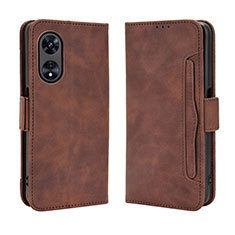 Coque Portefeuille Livre Cuir Etui Clapet BY3 pour Oppo A1x 5G Marron