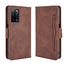 Coque Portefeuille Livre Cuir Etui Clapet BY3 pour Oppo A53s 5G Marron