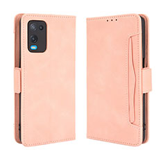 Coque Portefeuille Livre Cuir Etui Clapet BY3 pour Oppo A54 4G Rose