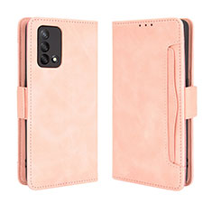 Coque Portefeuille Livre Cuir Etui Clapet BY3 pour Oppo A74 4G Rose