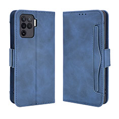 Coque Portefeuille Livre Cuir Etui Clapet BY3 pour Oppo A94 4G Bleu