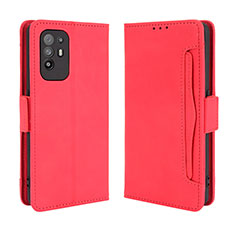 Coque Portefeuille Livre Cuir Etui Clapet BY3 pour Oppo A94 5G Rouge