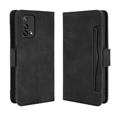 Coque Portefeuille Livre Cuir Etui Clapet BY3 pour Oppo A95 4G Noir