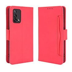 Coque Portefeuille Livre Cuir Etui Clapet BY3 pour Oppo A95 4G Rouge